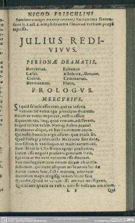Julius Redivivus