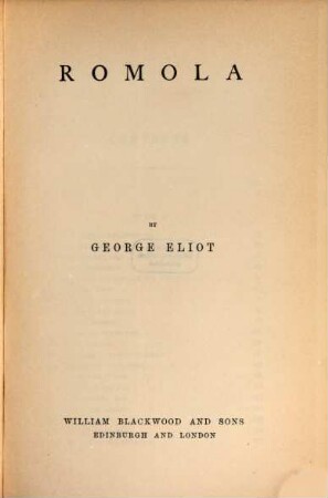 George Eliot's works, 6