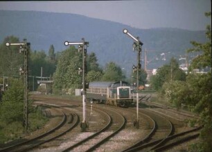 Pforzheim Brötzingen VT 628 254 E3666 Hochdorf-PF Ausfahrsignale