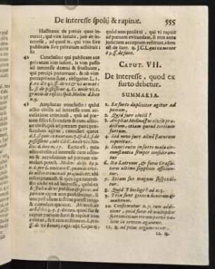 555-560, Caput VII. De interesse, quod ex furto debetur.