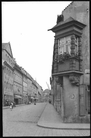 Pirna. Erker Ecke Langestraße und Badergasse