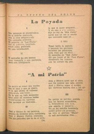 "A mi patria"