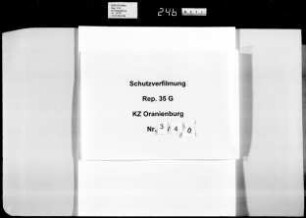 Schutzhaft namentlich genannter Häftlinge, Buchstabe T