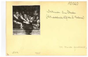 Honore Daumier (1808-1879). Im Theater (Kunstdebatte auf der 2. Galerie)