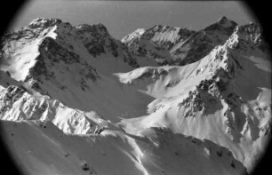 Oberstdorf: Nebelhorn; Alpenpanorama von West nach Süd, vom Nebelhorn