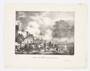 Attaque d’un Village par des troupes françaises, Blatt 15 der Folge "Album pour 1827"