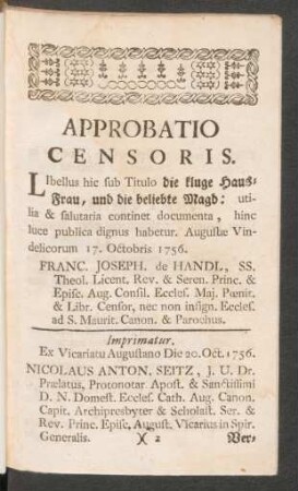 Approbatio Censoris