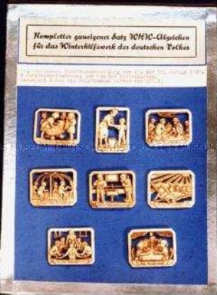 WHW-Abzeichen, Im NSV-Kindergarten, Straßensammlung im Gau Kurhessen