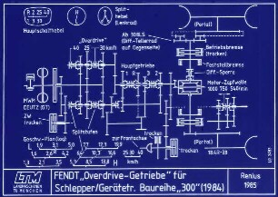 FENDT "Overdrive-Getriebe" für Schlepper/Gerätetr. Baureihe "300" (1984)