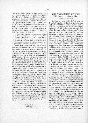 Zum fünfzigjährigen Todestage Alexander v. Humboldts