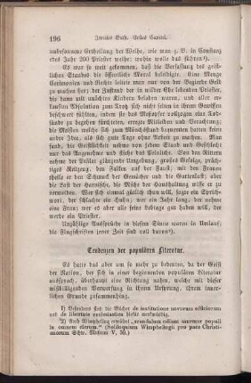 Tendenzen der populären Literatur.