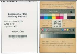 Entnazifizierung Otto Kaisler , geb. 23.04.1891 (Steiger)