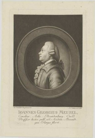 Bildnis des Ioannes Georgius Meusel