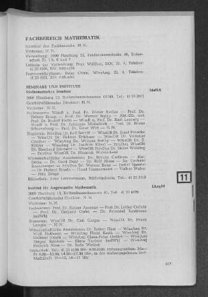 Fachbereich Mathematik