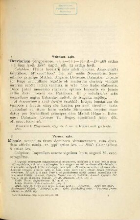 Régi magyar könyvtár, 3,1. Magyar szerzőktől külföldön 1480-tól 1711-ig megjelent nem magyar nyelvű nyomtatván