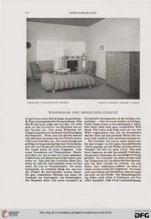 Wohnraum und Menschengesicht