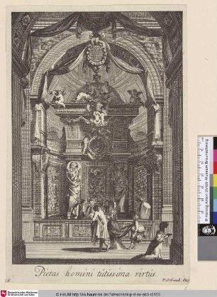 [Ein Prediger in einer Kanzel; Preacher in pulpit]