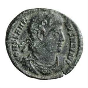 Münze, Follis, Aes 4, 9. September 337 - Frühling 340 n. Chr.