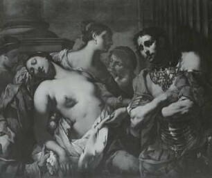 Kaiser Nero an der Leiche seiner Mutter Agrippina