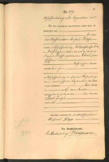 Standesamtsbuch der Stadt Aschaffenburg: Geburten 365/1900 - 184/1901