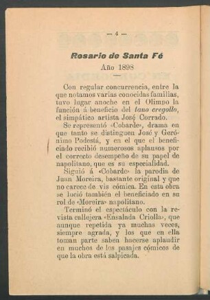 Rosario de Santa Fé : Año 1898
