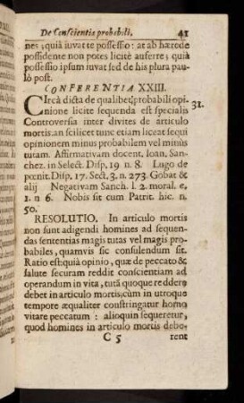 41-60, Conferentia XXIII.-XXXI.