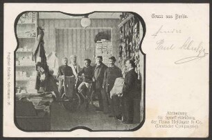 Ansichtskarte Sportbekleidung "Heitinger & Co.", Oranienstraße 40-41