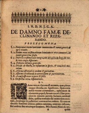 Dissertatio Juridica De Damno Famae Declinando Et Reparando
