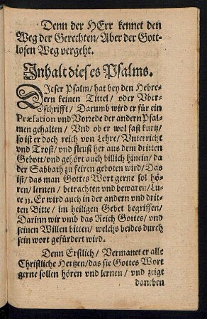 Inhalt dieses Psalms.