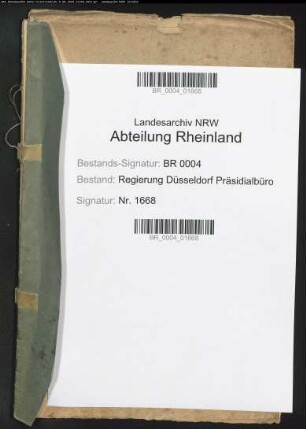 Bereisung der Rheinprovinzen durch den Staatskanzler Fürst Hardenberg
