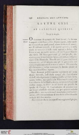 (Lettre CXXI - CXXX)