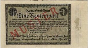 1 Rentenmark - Muster