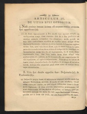 Articulus IV. De Vitiis Spei Oppositis.
