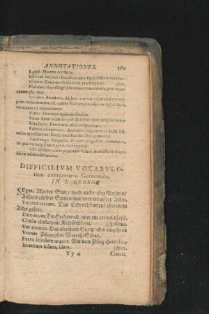 Difficilium Vocabulorum interpretatio Germanica.