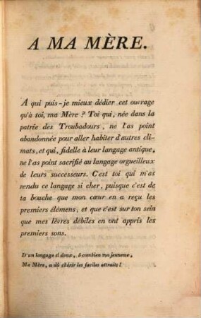 Le Troubadour : poésies occitaniques du XIIIe siècle. 1
