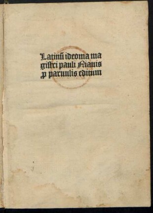Latinum idioma