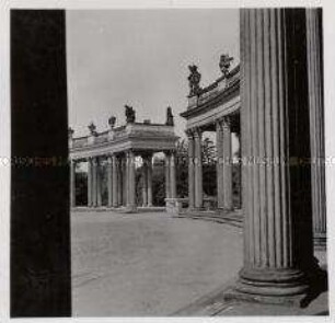 Potsdam, Schloss Sanssouci, Kolonnaden, Parkseite