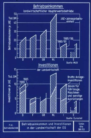 Betriebseinkommen und Investitionen in der Landwirtschaft der EG