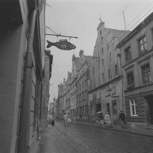 Stralsund. Blick entlang der Frankenstraße