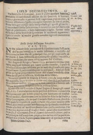 Cap. VIII. Della forza dell'acqua benedetta