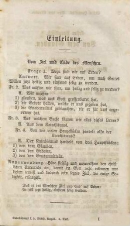 Katechismus der katholischen Religion für die Volksschulen im Bisthume Augsburg : auf hohe oberhirtl. Anordnung