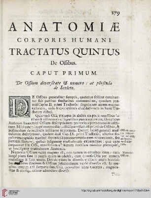 Anatomiae corporis humani tractatus quintus: De ossibus
