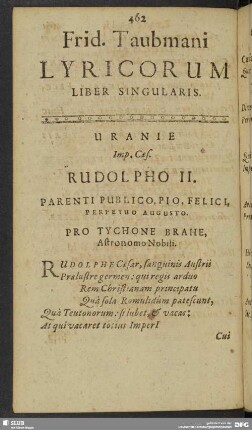 Frid. Taubmani Lyricorum Liber Singularis
