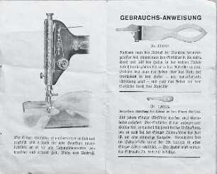 Gebrauchtsanleitung für den "Singer Einfädler"