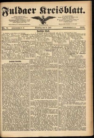 Ausgabe vom Dienstag, den 08. Juli 1902.
