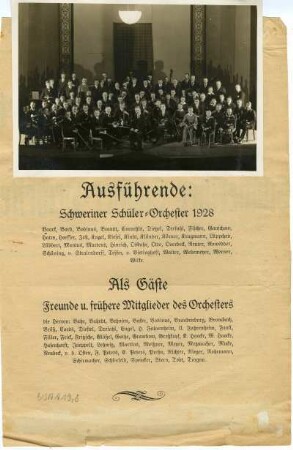 Schweriner Schüler Orchester 1928