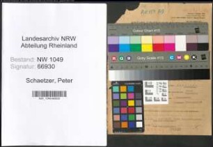 Entnazifizierung Peter Schaetzer , geb. 19.02.1900 (Verwaltungsbeamter)