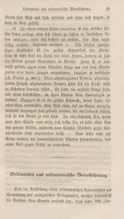 39-72 Ordination und ordinatorische Verpflichtung