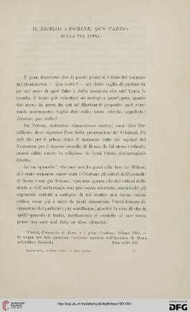 7: Il Sacello «Domine, quo vadis» sulla via Appia