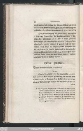 Viertes Hauptstük. Elision der impetratischen exceptionum.